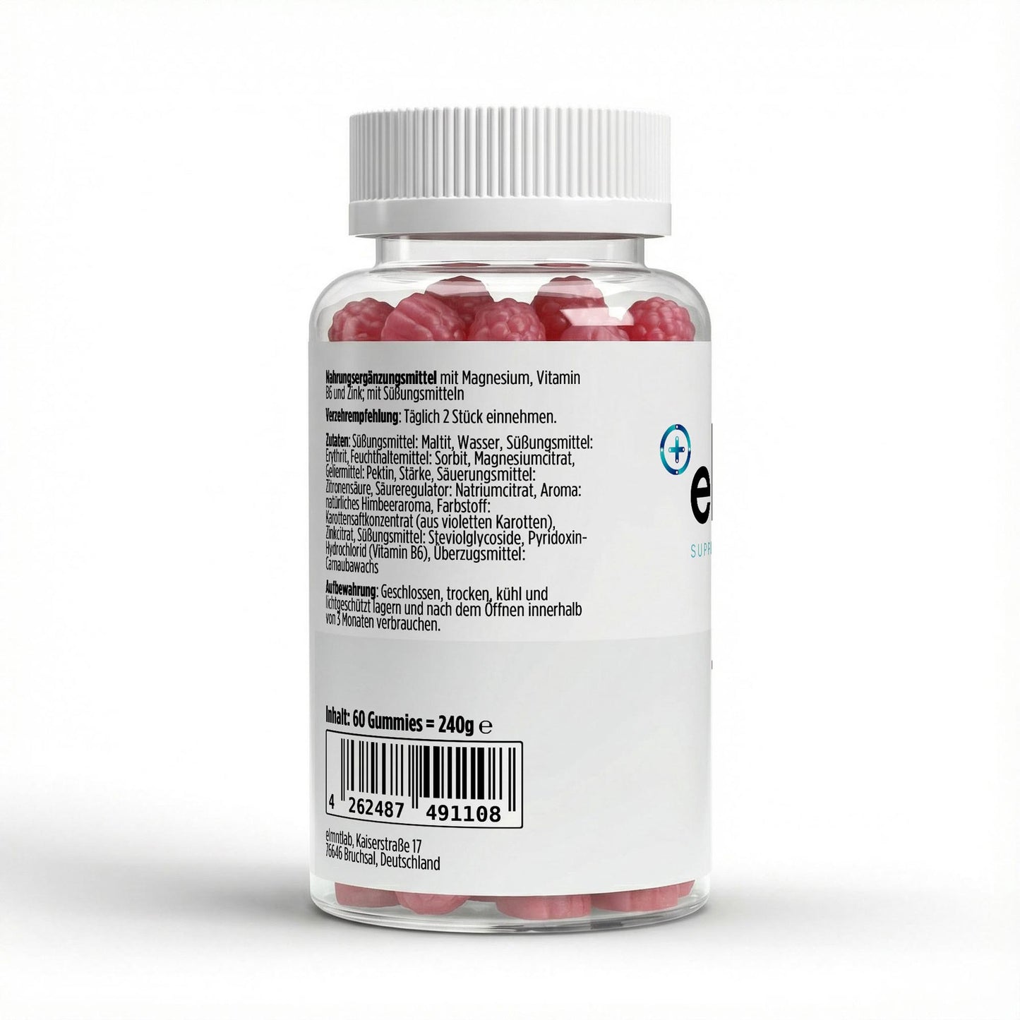 Magnesium Zink B6 Gummies 60 Stück lecker praktisch