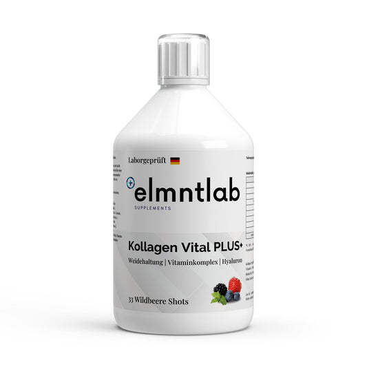 Kollagen Vital Shots 1500 DA Wild Berry 500ml Haut Nägel