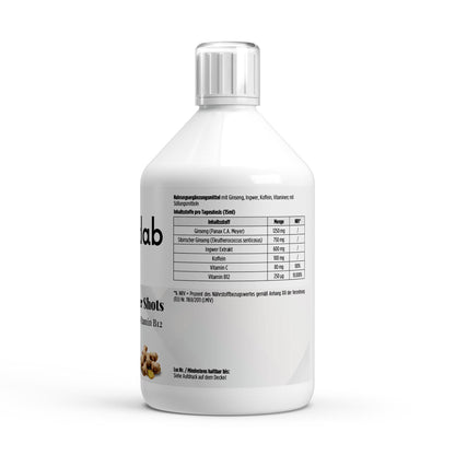 Ginseng Power Shots 500ml Energie Vitalität Konzentration