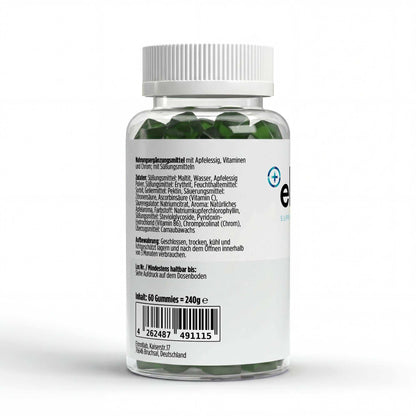 Elmntlab vegan apfelessig gummies with vitamin c b6 and chrom