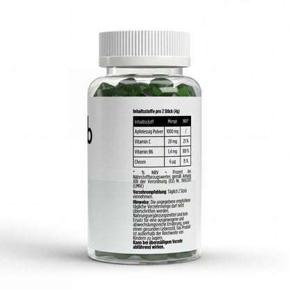 Apfelessig Vitamin C B6 Chrom Gummies 60 Stück Stoffwechsel