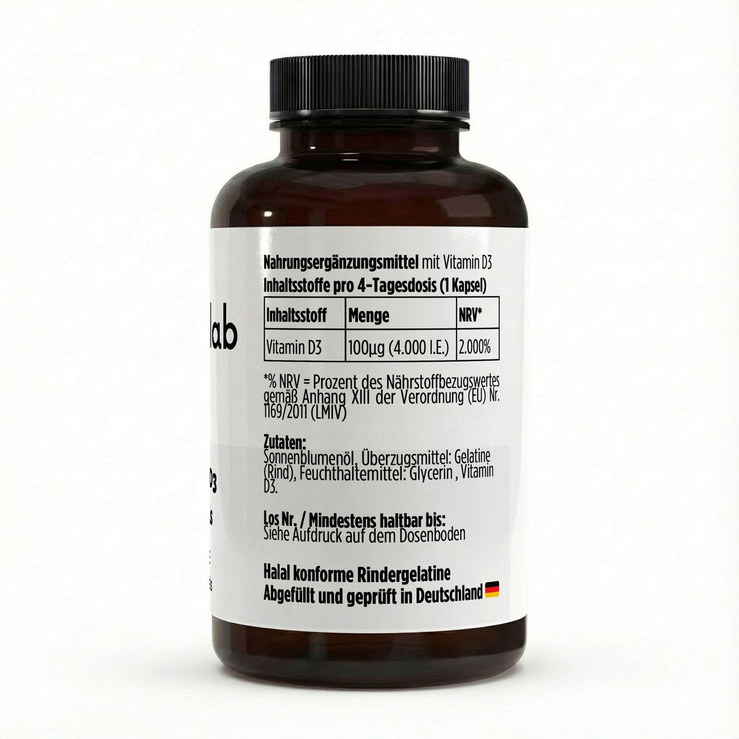 Vitamin D3 4000 IE 180 Softgels hochdosiert vegan