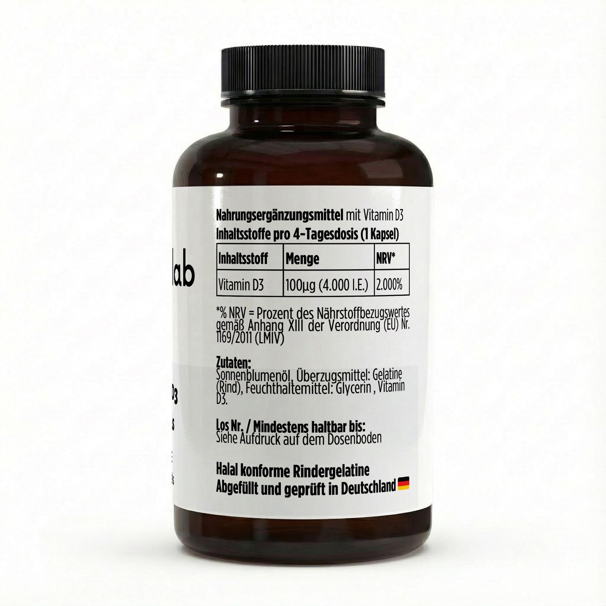 Vitamin D3 4000 IE 180 Softgels hochdosiert vegan