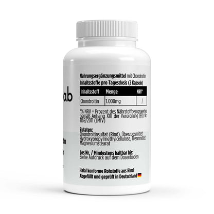 Chondroitin 500 mg vegane Kapseln für Gelenke und Knorpel von elmntlab