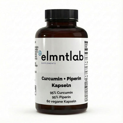  Curcuma 95 Prozent Curcumin Piperin 60 vegane Kapseln hochdosiert

