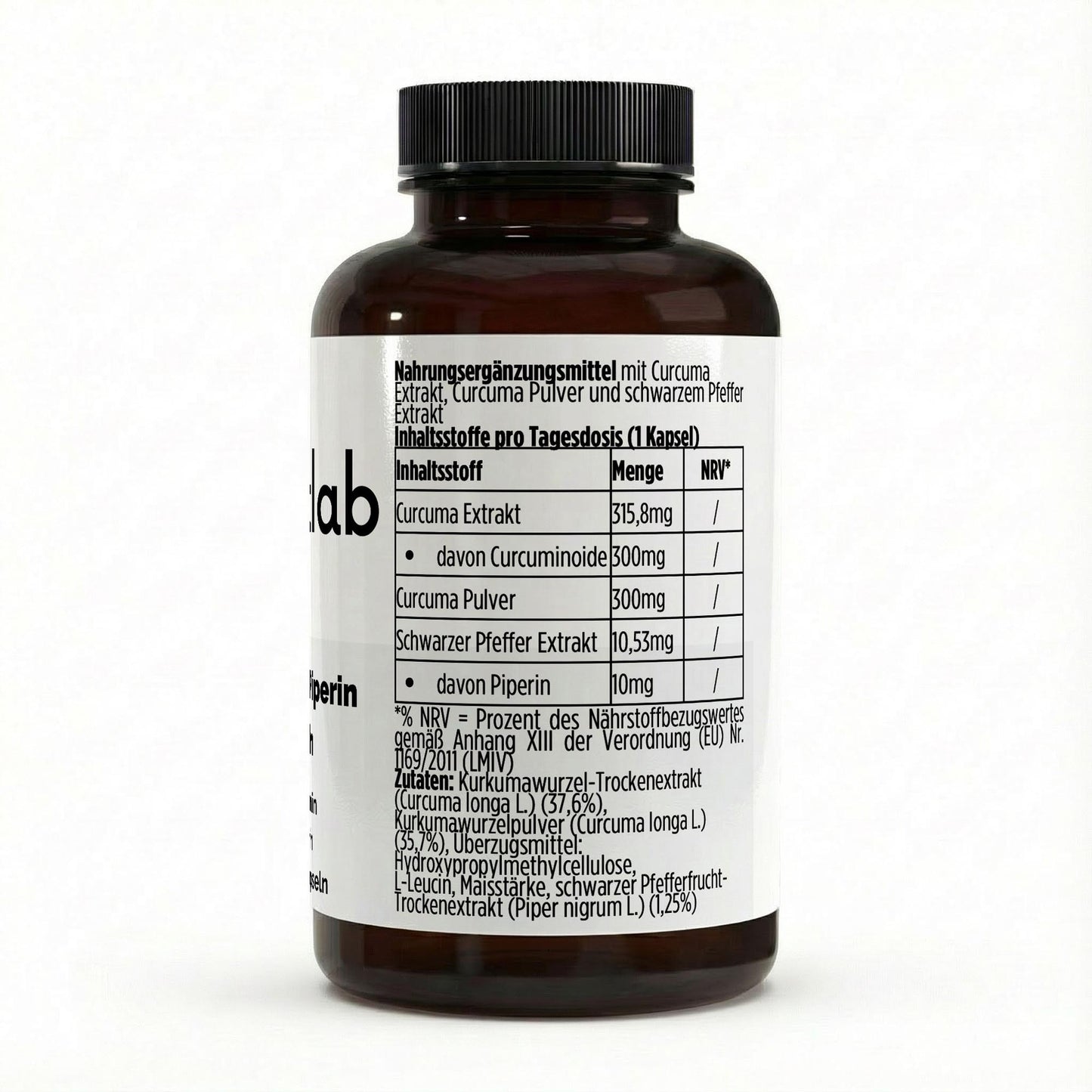  Curcuma 95 Prozent Curcumin Piperin 60 vegane Kapseln hochdosiert