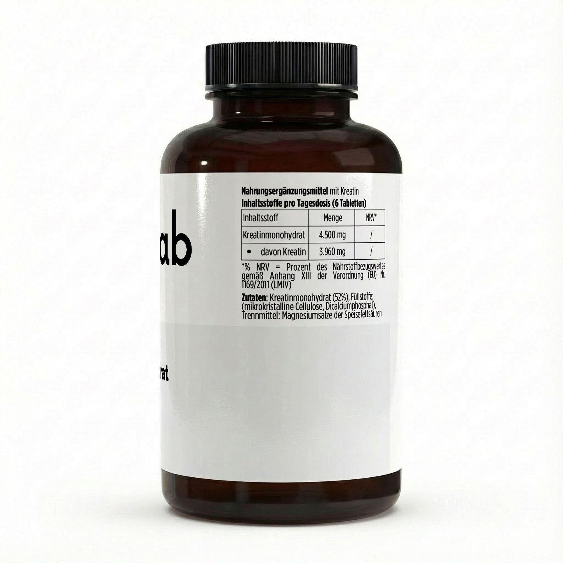 Kreatin Monohydrat 180 vegane Tabletten praktisch