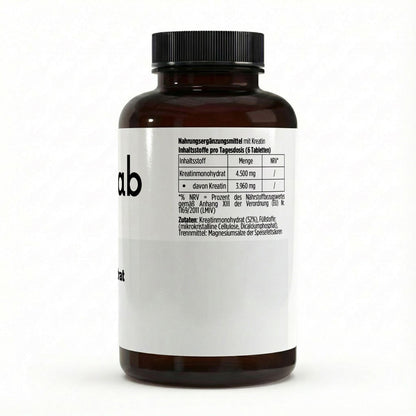 Kreatin Monohydrat 180 vegane Tabletten praktisch