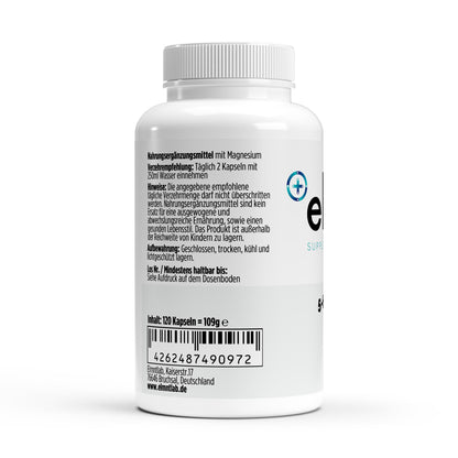 Magnesium 6x Komplex + B6 vegan 120 Kapseln – Produktdetail