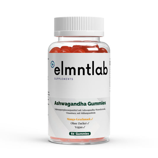 Ashwagandha Vitamin B6 Gummies 60 Stück Stress Entspannung