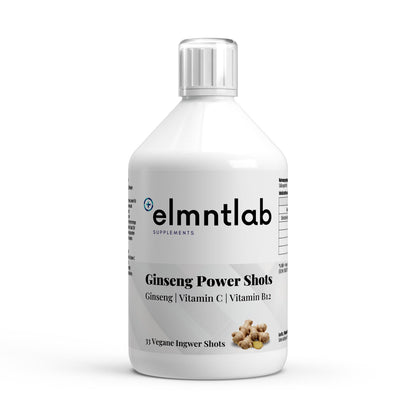 Ginseng Power Shots 500ml Energie Vitalität Konzentration