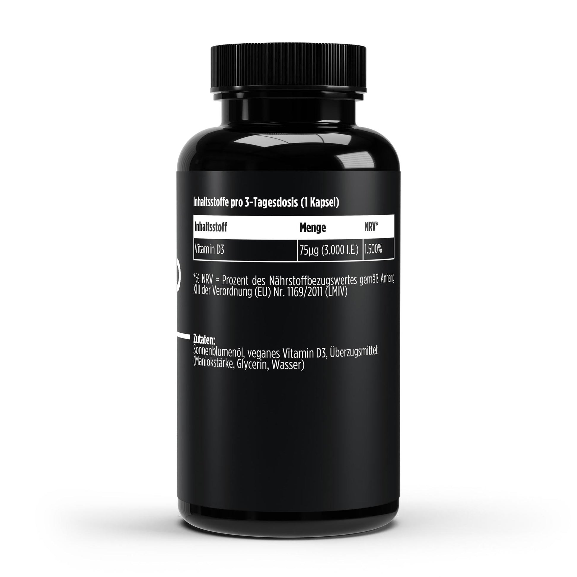 Vitamin D3 3000 IE 60 vegane Softgels Knochengesundheit