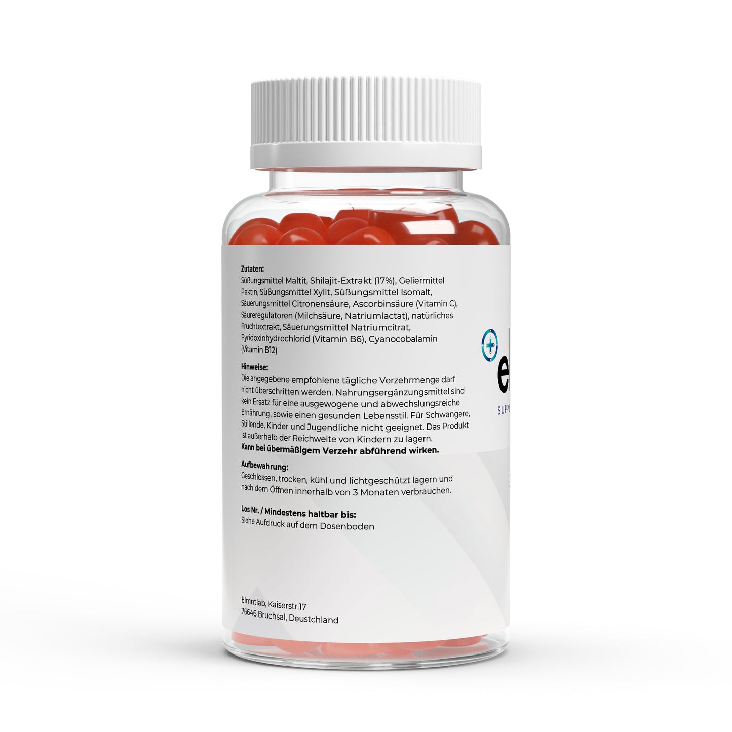 Premium Shilajit Gummies 1000mg Vitamine 60 Stück hochdosiert