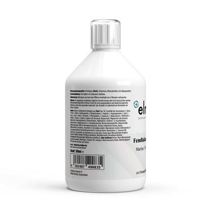 FemBalance Shots Plus+ Flasche mit Kollagen, Q10 und Vitaminen von elmntlab
