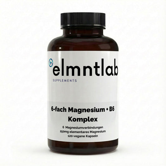  Magnesium 6x Komplex B6 120 vegane Kapseln Premium