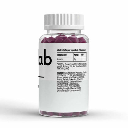 Kreatin Gummies Kirsche, Dose mit 90 Stück von elmntlab