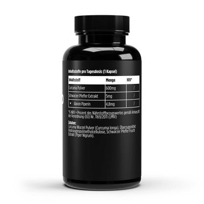 Kurkuma piperin vegane kapseln hochdosiertes curcumin elmntlab