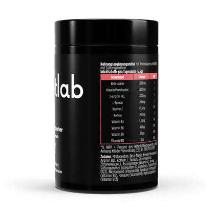 Dose Pre-Workout Booster Himbeere 520g mit Himbeergeschmack von elmntlab