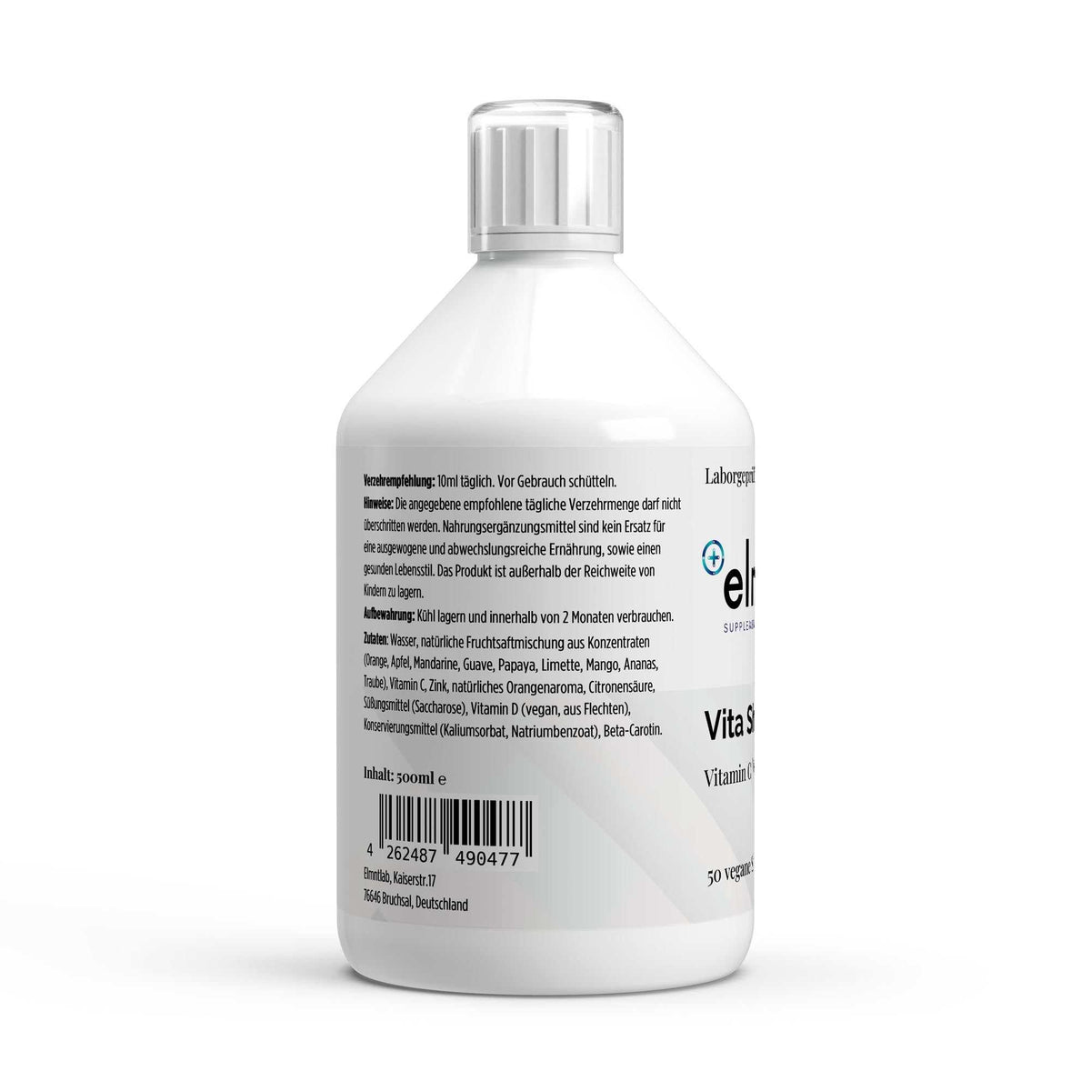 Vita Shield PLUS+ Shots Fresh Orange mit Vitamin C, D3 und Zink von elmntlab